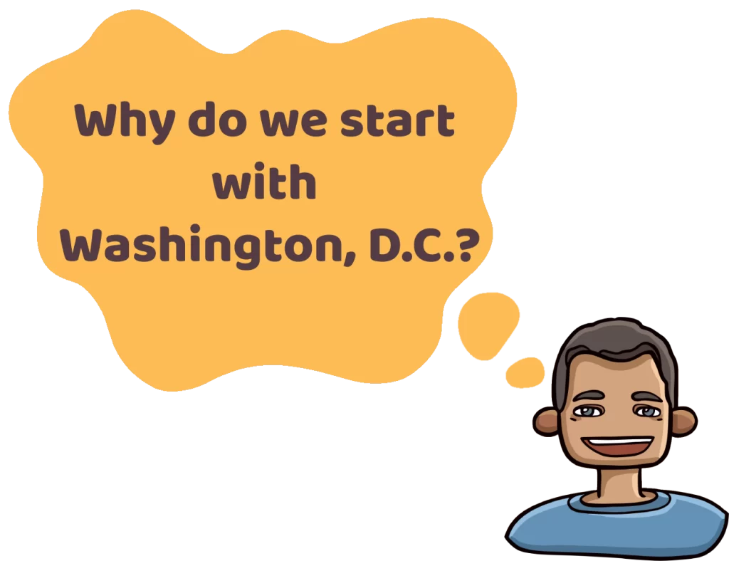 Why do we start with Washington, D.C.? CARD GAME MEMO GAMES