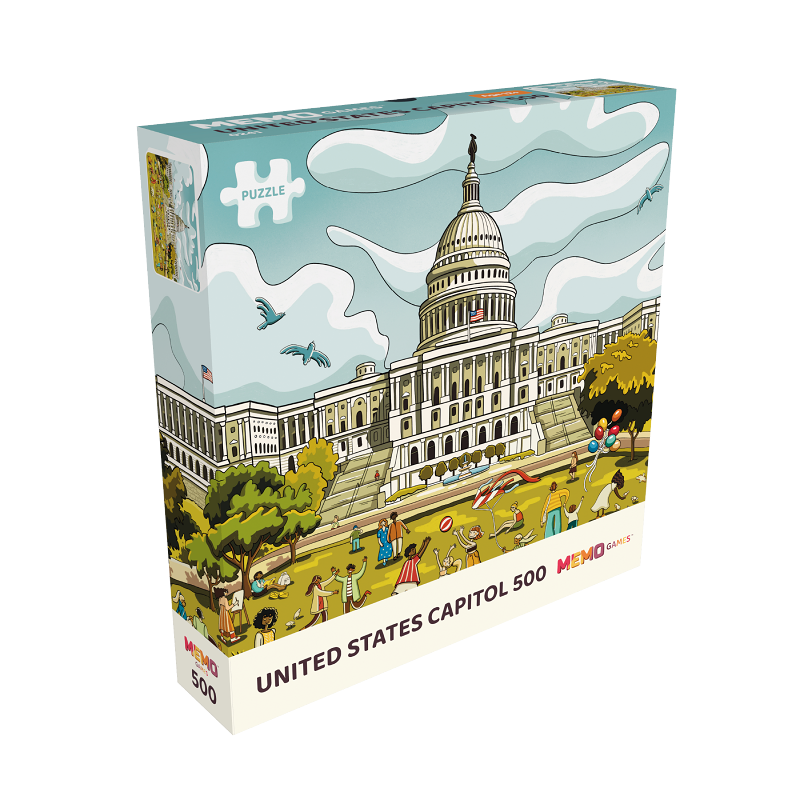 United States Capitol 500 jigsaw puzzle pieces
